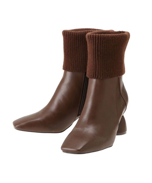 RESEXXY（リゼクシー）の「ソックス切替ショートブーツ（ブーツ・レディース・ブラック/ブラウン・SMALL/MEDIUM/LARGE）」の22枚目の写真