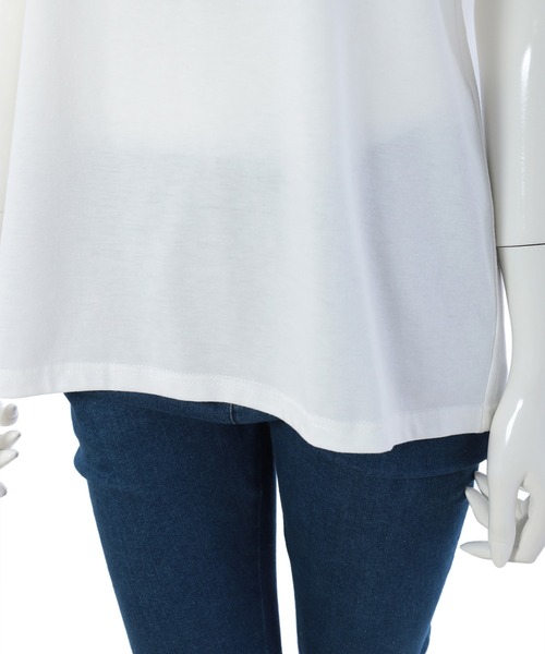 fifth（フィフス）の「ルーズモノクロフォトTシャツ（Tシャツ/カットソー・レディース・ホワイト/ベージュ・MEDIUM）」の9枚目の写真