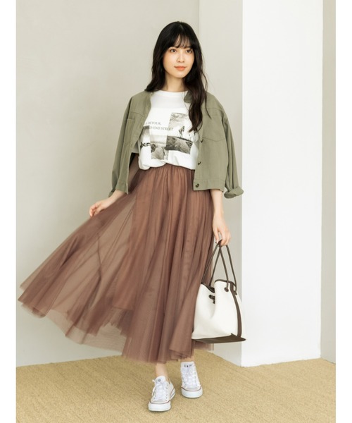 fifth（フィフス）の「ルーズモノクロフォトTシャツ（Tシャツ/カットソー・レディース・ホワイト/ベージュ・MEDIUM）」の13枚目の写真