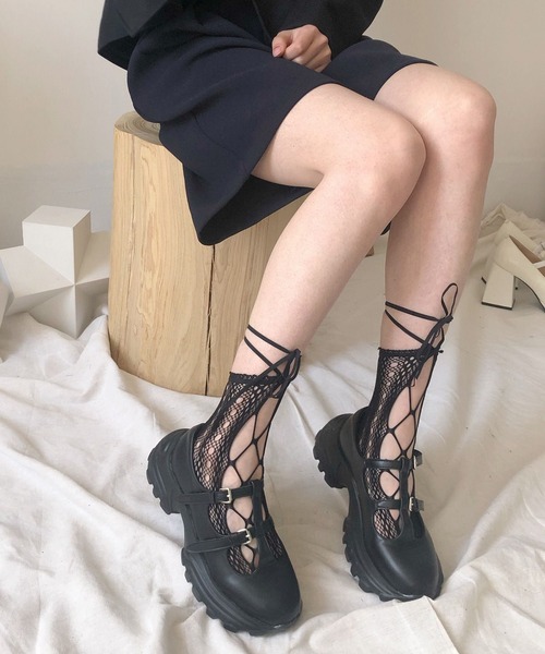 セール レディース 編みあげレースソックス靴下 ソックス 靴下 Kakko カッコ のファッション通販 Zozotown