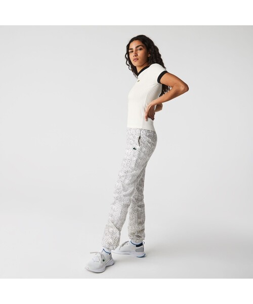 LACOSTE L!VE（ラコステライブ）の「LACOSTE L!VE コントラストリブTシャツ（ニット/セーター・レディース・ホワイト・38/36/34）」の5枚目の写真