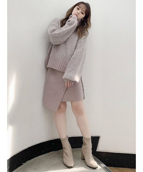 dazzlin（ダズリン）の「ダブルカラータートルニット（ニット/セーター・レディース・ベージュ/ピンク・FREE）」の15枚目の写真