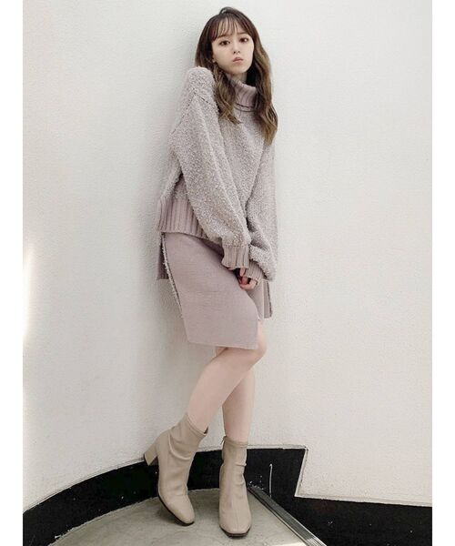 dazzlin（ダズリン）の「ダブルカラータートルニット（ニット/セーター・レディース・ベージュ/ピンク・FREE）」の16枚目の写真