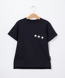 BASECONTROL（ベースコントロール）の「◆KIDS 定番空紡糸天竺 半袖スターポケットTシャツ（Tシャツ/カットソー）」
