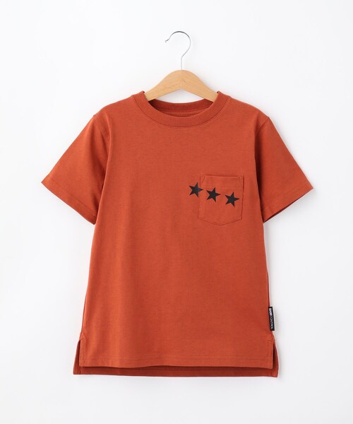 BASECONTROL(ベースコントロール)の「◆KIDS 定番空紡糸天竺 半袖スターポケットTシャツ(Tシャツ/カットソー・キッズ・ライトブルー/ブラック/ネイビー/オレンジ/アイボリー・11/12/13/14)」の5枚目の写真