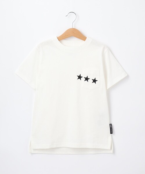 BASECONTROL(ベースコントロール)の「◆KIDS 定番空紡糸天竺 半袖スターポケットTシャツ(Tシャツ/カットソー・キッズ・ライトブルー/ブラック/ネイビー/オレンジ/アイボリー・11/12/13/14)」の2枚目の写真
