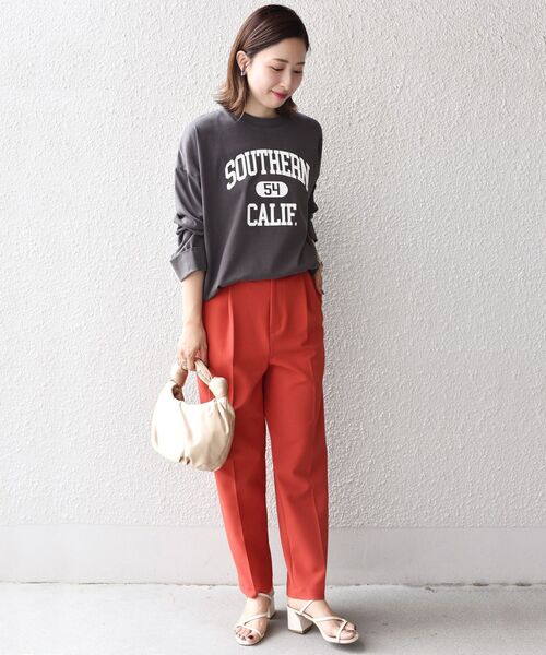 SHIPS（シップス）の「ストレッチカラータックパンツ◆（その他パンツ・レディース・ブラック/レッド/グリーン/ナチュラル・40/38/36/34）」の8枚目の写真
