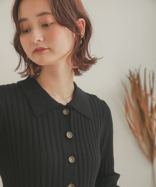SENSE OF PLACE by URBAN RESEARCH(センスオブプレイスバイアーバンリサーチ)の「エリツキリブカーディガン(カーディガン/ボレロ・レディース・ブラック/ベージュ/アイボリー・ONE)」の13枚目の写真