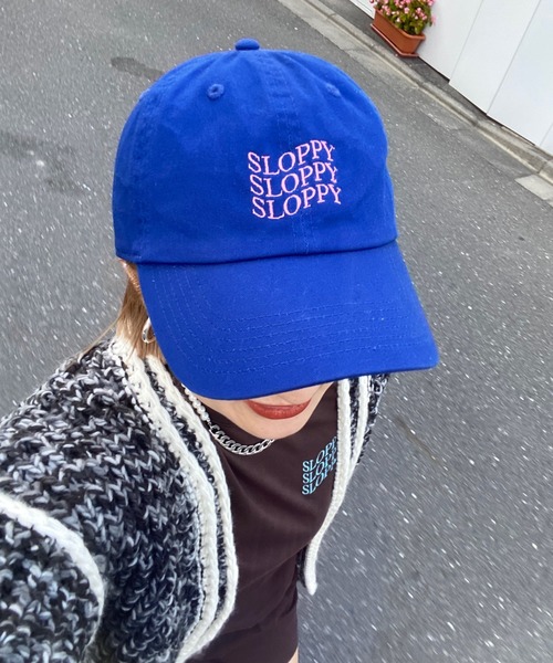 WHO'S WHO gallery(フーズフーギャラリー)の「【SLOPPY/スロッピー】CAP(キャップ・レディース・ブラック/グリーン/ネイビー/ブラウン/ブラック系その他/ブルー/グリーン系その他・FREE)」の1枚目の写真