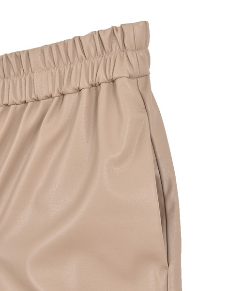 OUTERSUNSET（アウターサンセット）の「washable leatherlike pants（その他パンツ・レディース・ブラック/ベージュ・FREE）」の9枚目の写真
