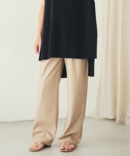 OUTERSUNSET（アウターサンセット）の「washable leatherlike pants（その他パンツ・レディース・ブラック/ベージュ・FREE）」の15枚目の写真