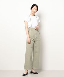 FREE'S MART | ハイウエストサス付きワイドデニムパンツ(その他パンツ)