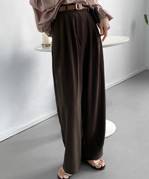 【c.u.l:w】タック入りワイドパンツ culw93