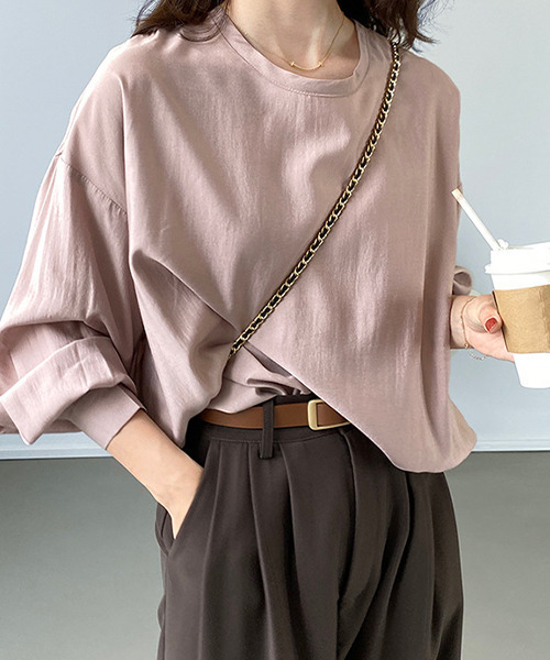 c.u.l（シーユーエル）の「【c.u.l:w】タック入りワイドパンツ culw93（スラックス・レディース・グリーン/ブラウン・L/M）」の10枚目の写真