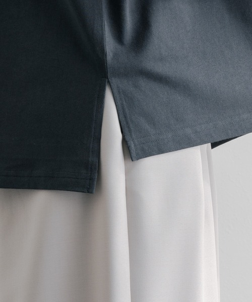 epnok(エプノック)の「ワイドスリーブロンT(Tシャツ/カットソー・メンズ・グレイッシュブルー/グレイッシュベージュ/オフホワイト・SMALL/MEDIUM/LARGE)」の16枚目の写真