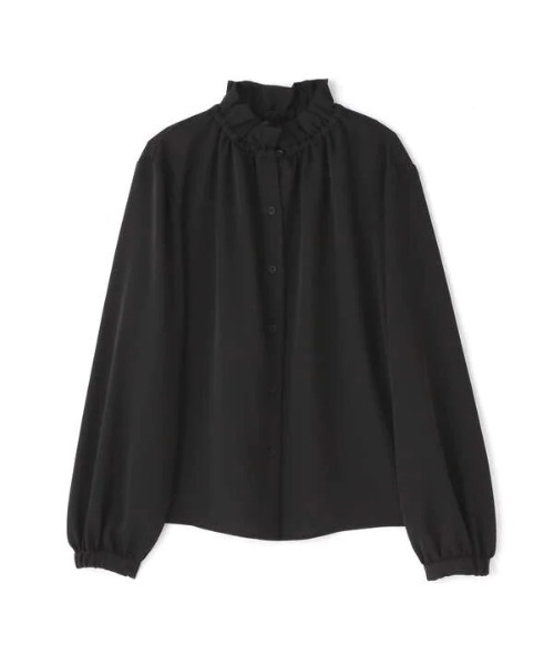 N.（N. Natural Beauty Basic）（エヌエヌナチュラルビューティーベーシック）の「◆ギャザーフリルネックブラウス（Tシャツ/カットソー・レディース・グレー/ピンク/ブラック/クリーム・MEDIUM）」の21枚目の写真