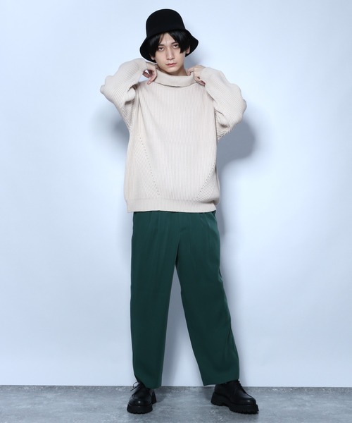 HARE(ハレ)の「BIGアゼタートルニットプルオーバー(HARE)(ニット/セーター・メンズ・ブラック/グレー/イエロー/グリーン・SMALL/MEDIUM)」の14枚目の写真