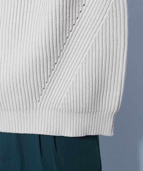 HARE(ハレ)の「BIGアゼタートルニットプルオーバー(HARE)(ニット/セーター・メンズ・ブラック/グレー/イエロー/グリーン・SMALL/MEDIUM)」の11枚目の写真