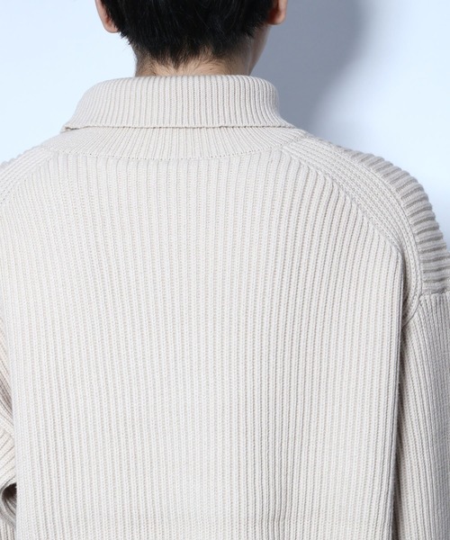 HARE(ハレ)の「BIGアゼタートルニットプルオーバー(HARE)(ニット/セーター・メンズ・ブラック/グレー/イエロー/グリーン・SMALL/MEDIUM)」の6枚目の写真