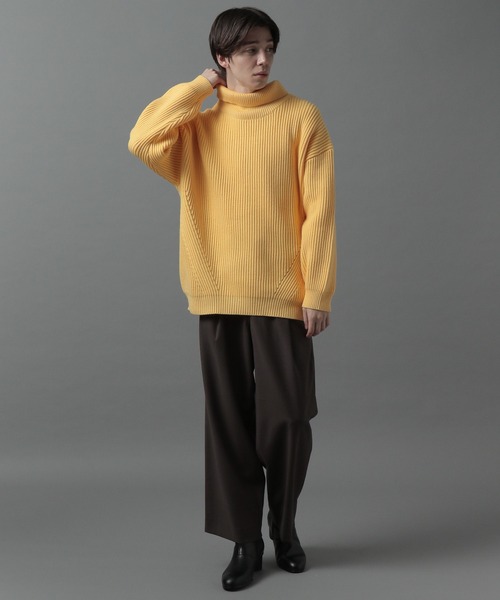 HARE(ハレ)の「BIGアゼタートルニットプルオーバー(HARE)(ニット/セーター・メンズ・ブラック/グレー/イエロー/グリーン・SMALL/MEDIUM)」の12枚目の写真