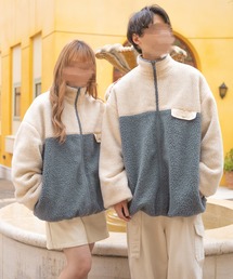PairPair | 配色ボアブルゾン(ユニセックス)(ブルゾン)