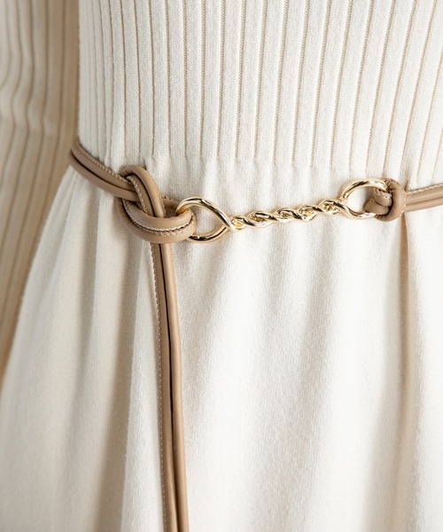 MILLION CARATS(ミリオンカラッツ)の「ツイストバックルコードベルト(ベルト・レディース・ブラック/ベージュ・FREE)」の4枚目の写真