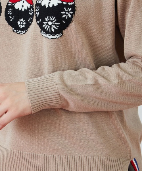 FRAPBOIS（フラボア）の「マトリョーナ ニット（ニット/セーター・レディース・ライトベージュ/ネイビー・1/2）」の18枚目の写真