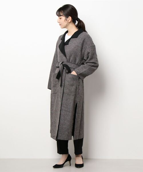 ABITOKYO(アビトーキョー)の「【ABITOKYO ORIGINAL】チェックロングチェスターコート(チェスターコート・レディース・ベージュ/チャコールグレー/ブラウン・FREE)」の13枚目の写真