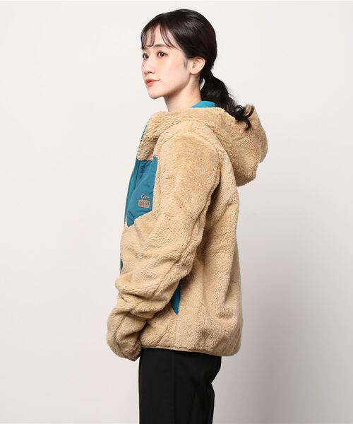 CHUMS（チャムス）の「【WEB限定】[CHUMS/チャムス] ボンディングボアフリースジップパーカー（ブルゾン・レディース・ブラック/グレー/ベージュ・M/L/XL）」の10枚目の写真