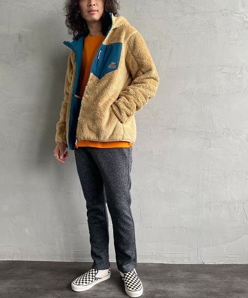 CHUMS（チャムス）の「【WEB限定】[CHUMS/チャムス] ボンディングボアフリースジップパーカー（ブルゾン・レディース・ブラック/グレー/ベージュ・M/L/XL）」の15枚目の写真