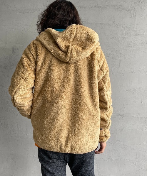 CHUMS（チャムス）の「【WEB限定】[CHUMS/チャムス] ボンディングボアフリースジップパーカー（ブルゾン・レディース・ブラック/グレー/ベージュ・M/L/XL）」の22枚目の写真