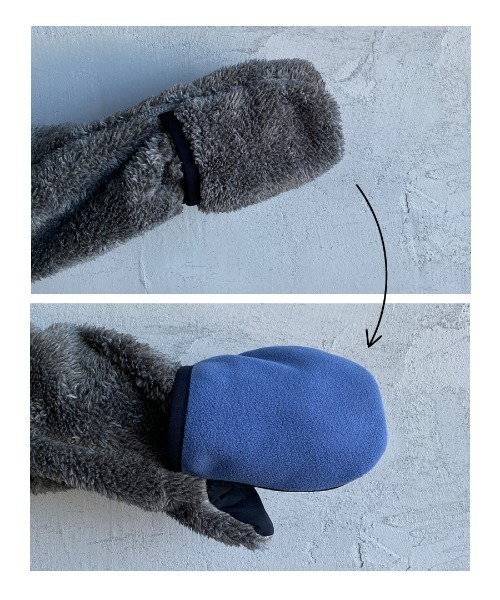 CHUMS（チャムス）の「【WEB限定】[CHUMS/チャムス] ボンディングボアフリースジップパーカー（ブルゾン・レディース・ブラック/グレー/ベージュ・M/L/XL）」の14枚目の写真