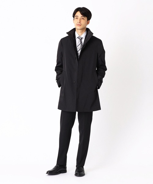 COMME CA ISM（コムサイズム）の「ライナー付き 撥水コート（トレンチコート・メンズ・ブラック・SMALL/MEDIUM/LARGE/X-LARGE）」の2枚目の写真