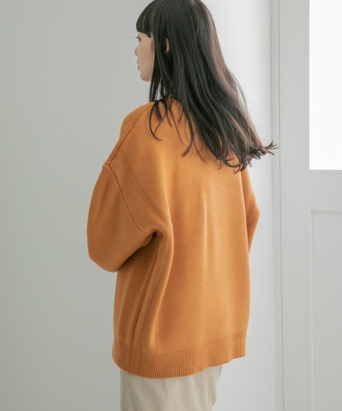 LOWRYS FARM（ローリーズファーム）の「２ＷＡＹガラボタンプルオーバーカーディガン　256008（ニット/セーター・レディース・オレンジ/アイボリー/ブラック系その他/ブラック/グレー・FREE）」の12枚目の写真
