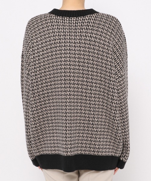 LOWRYS FARM（ローリーズファーム）の「２ＷＡＹガラボタンプルオーバーカーディガン　256008（ニット/セーター・レディース・オレンジ/アイボリー/ブラック系その他/ブラック/グレー・FREE）」の15枚目の写真