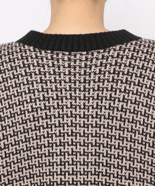 LOWRYS FARM（ローリーズファーム）の「２ＷＡＹガラボタンプルオーバーカーディガン　256008（ニット/セーター・レディース・オレンジ/アイボリー/ブラック系その他/ブラック/グレー・FREE）」の16枚目の写真