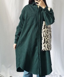 me+em select | 【数量限定販売】【 5色展開 】コーデュロイロングシャツワンピース(シャツワンピース)