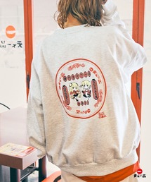 【天下一品×MONO-MART×クリエイター】50周年限定コラボ ビッグシルエット裏起毛プルオーバースウェット
