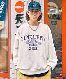 【天下一品×MONO-MART×クリエイター】50周年限定コラボ ビッグシルエット裏起毛プルオーバースウェット