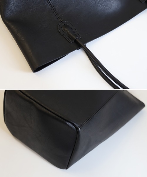 select MOCA（セレクトモカ）の「フェイクレザートートバッグ（トートバッグ・レディース・ブラック/ブラウン/アイボリー/キャメル・FREE）」の20枚目の写真