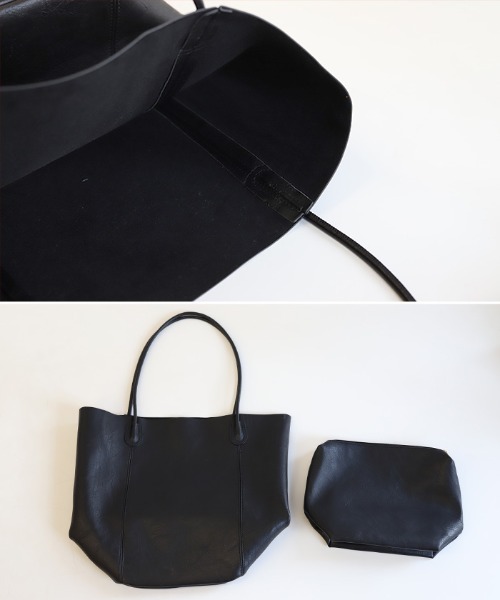 select MOCA（セレクトモカ）の「フェイクレザートートバッグ（トートバッグ・レディース・ブラック/ブラウン/アイボリー/キャメル・FREE）」の21枚目の写真