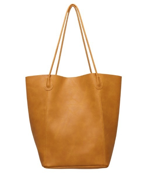 select MOCA（セレクトモカ）の「フェイクレザートートバッグ（トートバッグ・レディース・ブラック/ブラウン/アイボリー/キャメル・FREE）」の18枚目の写真