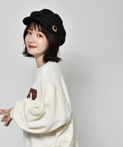 RETRO GIRL（レトロガール）の「キャスケット（キャスケット・レディース・オフホワイト/ブラウン/ブラック・FREE）」の3枚目の写真