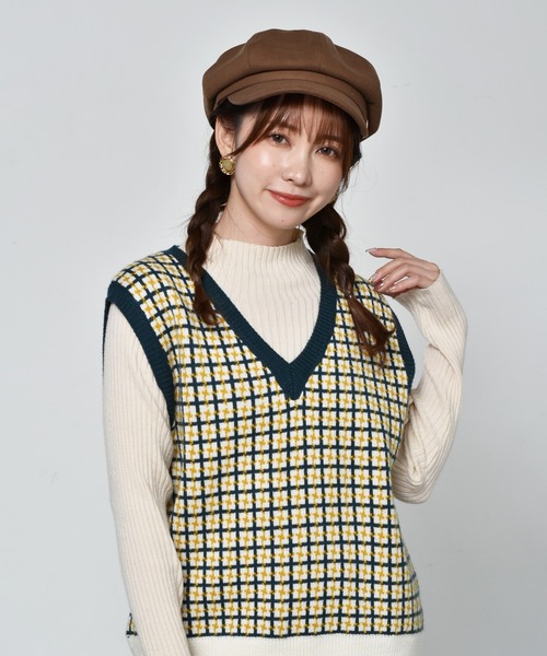 RETRO GIRL（レトロガール）の「キャスケット（キャスケット・レディース・オフホワイト/ブラウン/ブラック・FREE）」の9枚目の写真