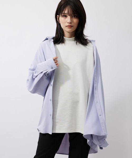 re_k by JUNRED（レクバイジュンレッド）の「【 re_k by JUNRed 】ドレープBIGレギュラーカラーシャツ（シャツ/ブラウス・メンズ・ミント/ホワイト/ホワイト系その他/ライトグレー・L/M/S）」の21枚目の写真
