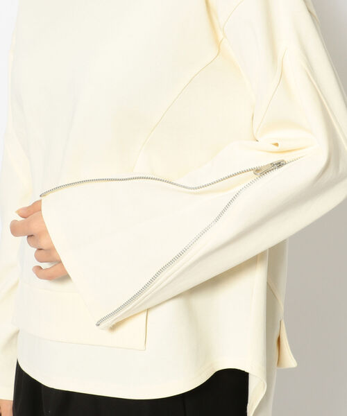 AULA AILA（アウラアイラ）の「AULA AILA/アウラアイラ/別注レイヤード  プルオーバー（Tシャツ/カットソー・レディース・チャコールグレー/オフホワイト・0）」の15枚目の写真