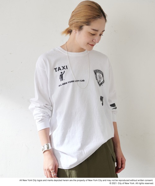 SHENERY(シーナリー)の「NewYorkCity ロングスリーブTEE01(Tシャツ/カットソー・レディース・ホワイト・FREE)」の5枚目の写真