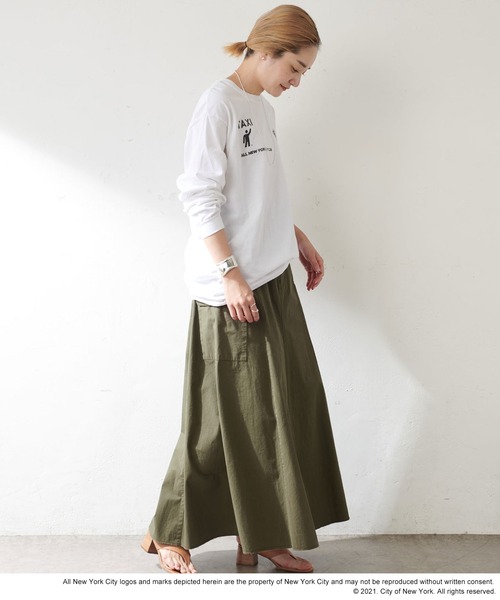 SHENERY(シーナリー)の「NewYorkCity ロングスリーブTEE01(Tシャツ/カットソー・レディース・ホワイト・FREE)」の13枚目の写真