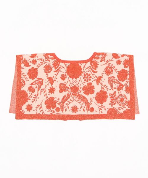 moyan ecri（モヤン エクリ）の「<moyan ecri>フラワージャガードつけ襟（付け襟・レディース・オリーブ系/オレンジ・FREE）」の3枚目の写真