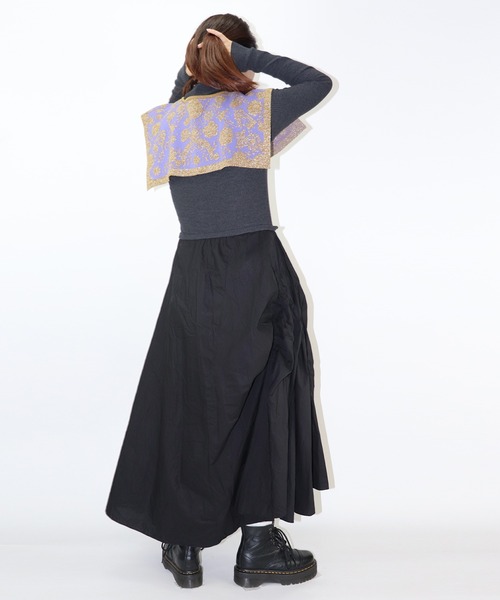 moyan ecri（モヤン エクリ）の「<moyan ecri>フラワージャガードつけ襟（付け襟・レディース・オリーブ系/オレンジ・FREE）」の13枚目の写真